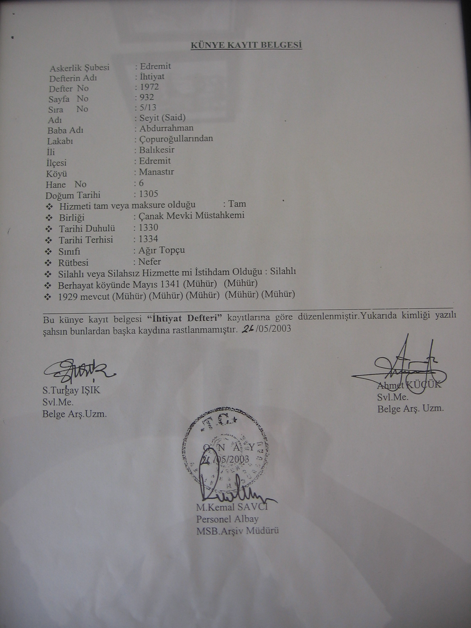koca-seyit-askerlik-kunye